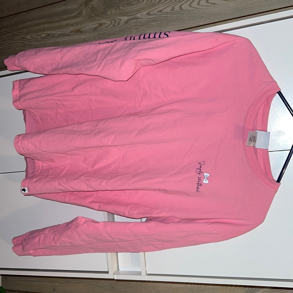 Pink Simply Southern long sleeve shirt, size large.